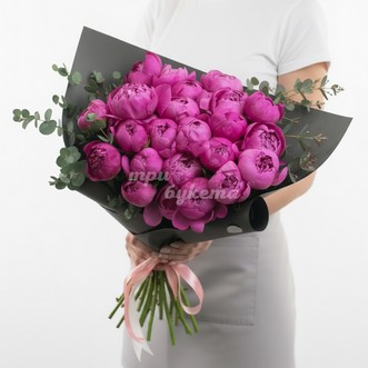 Розовые пионы Premium 25 шт.