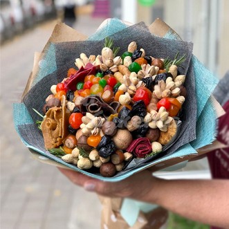 Подарочный букет из сухофруктов Подарочный букет из сухофруктов